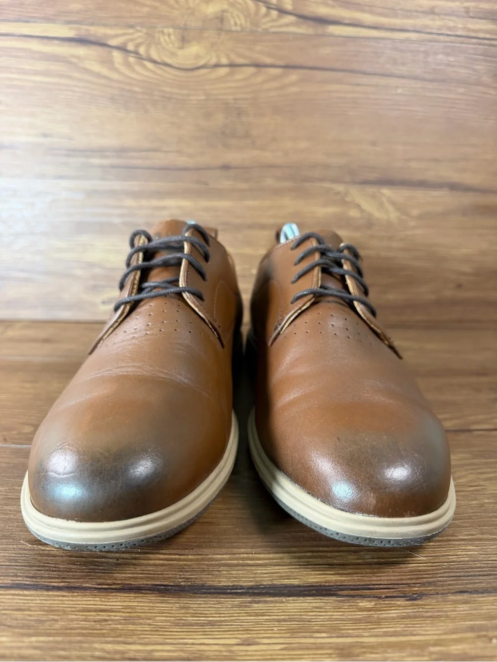 amberjack The Original Men’s Shoes Oxfords Brown‎ Leather Size 9